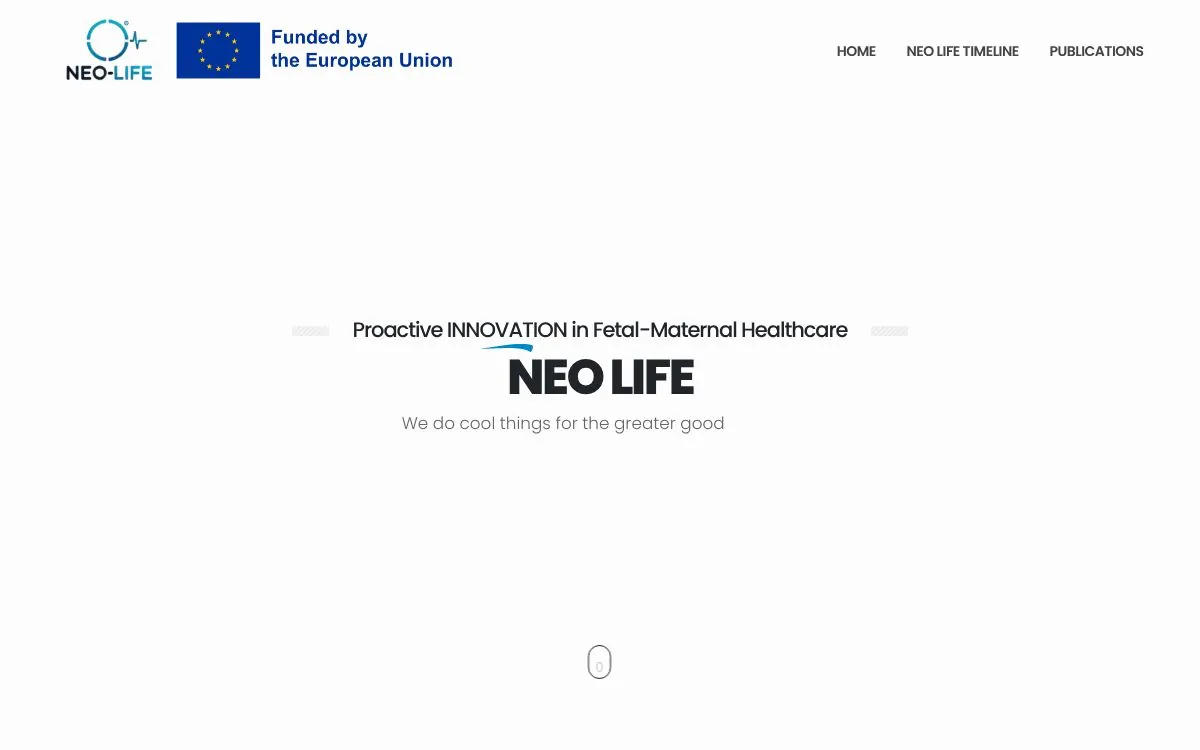 NEO-LIFE website homepage